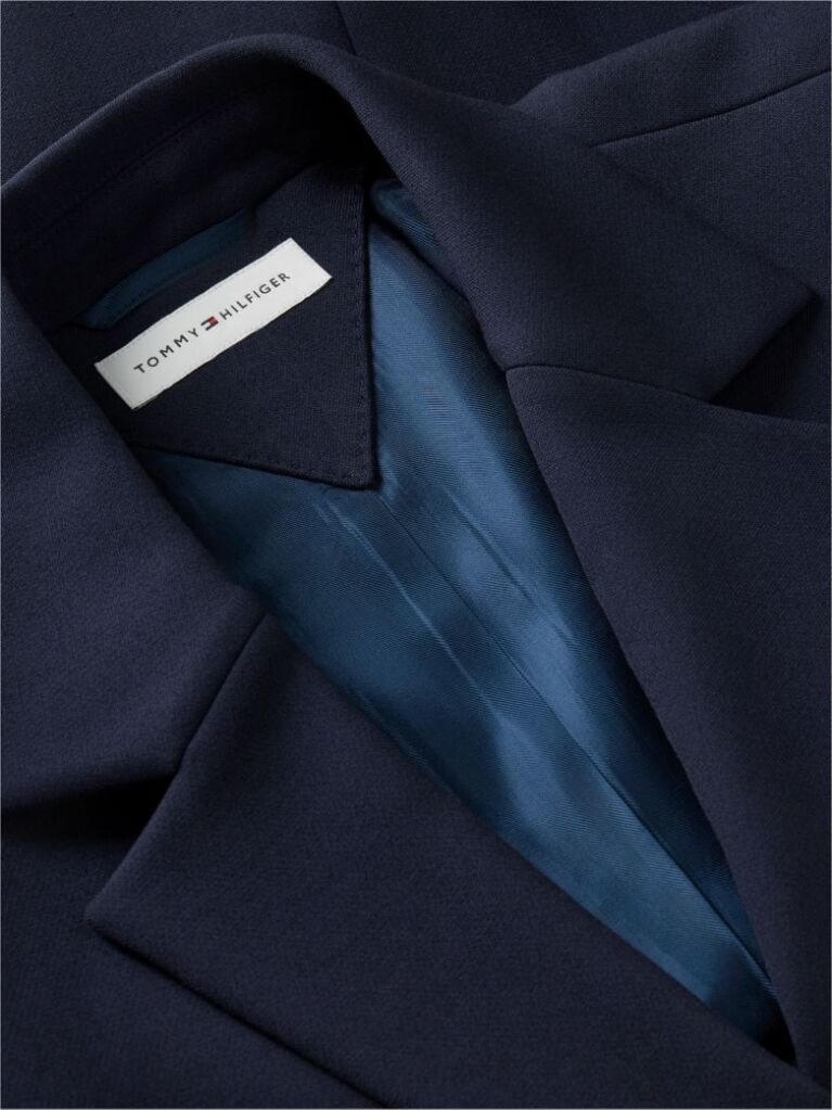 Μπλε Slim Blazer Με Μονή Σειρά Κουμπιών  Γυναίκες