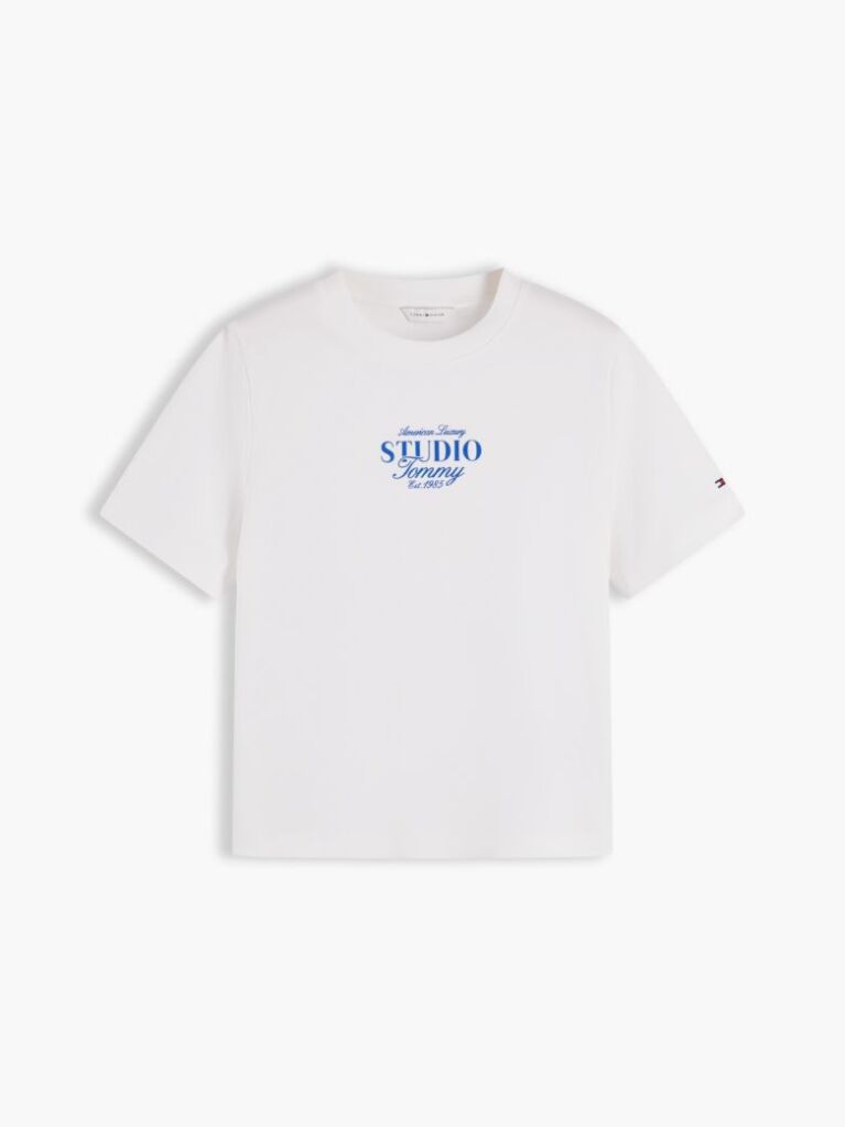 Beige Logo Interlock Knit Crew Neck T-Shirt  Women