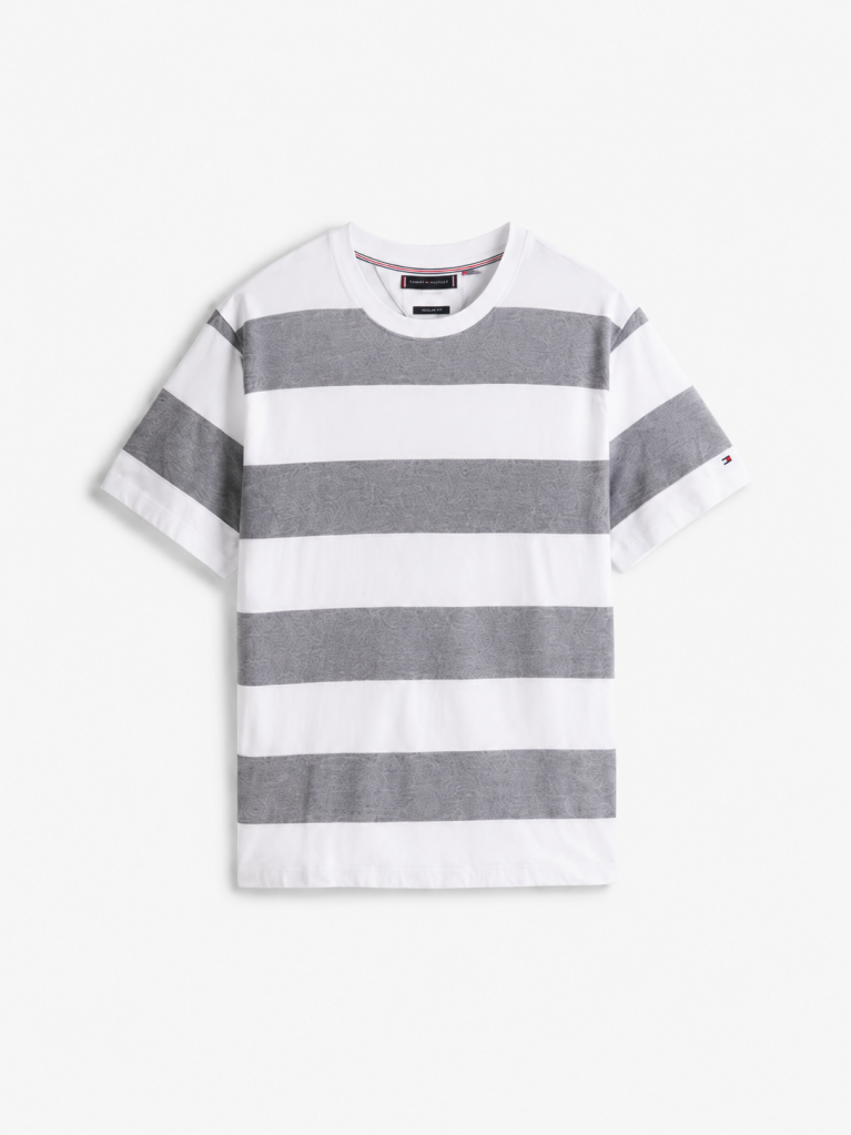 Multi Ριγέ T-Shirt Με Κανονική Λαιμόκοψη  Άνδρες