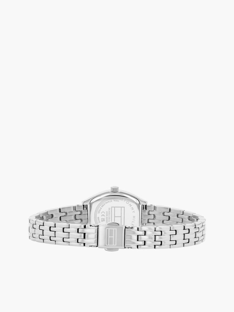 Blue Square Blue Dial Stainless Steel Chain-Link Watch  Women