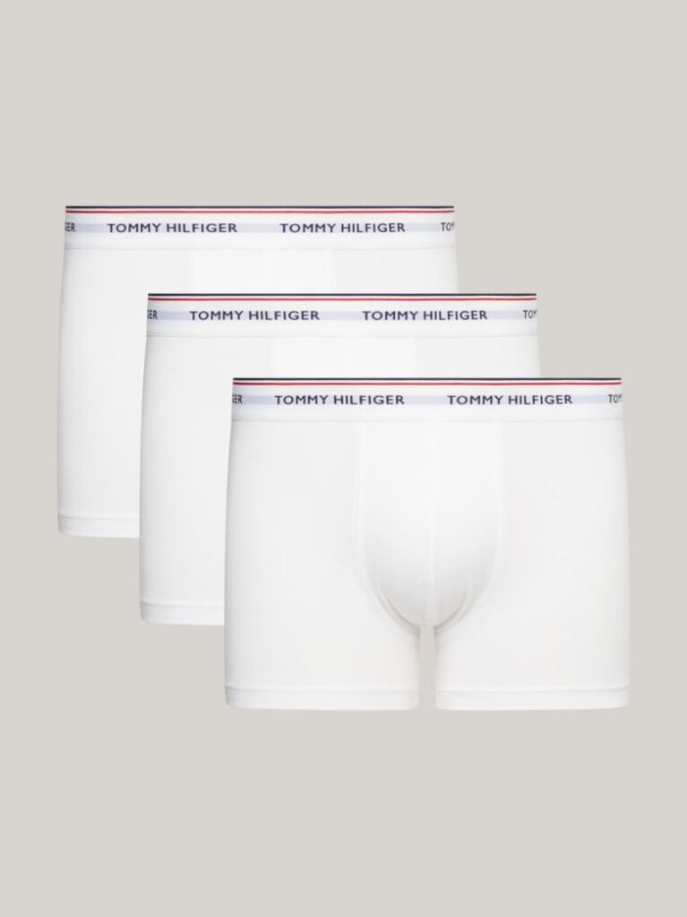 White 3-Pack Stretch Cotton Trunks  Men