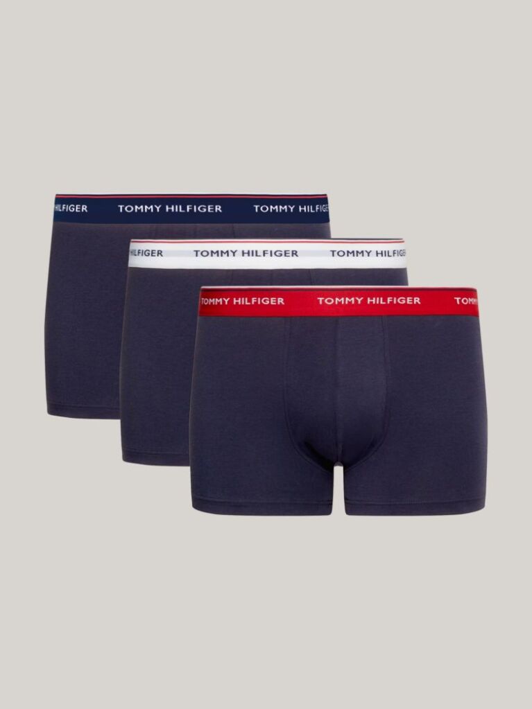 Μπλε Boxers Από Ελαστικό Βαμβάκι - Σετ 3 Τεμάχια  Άνδρες