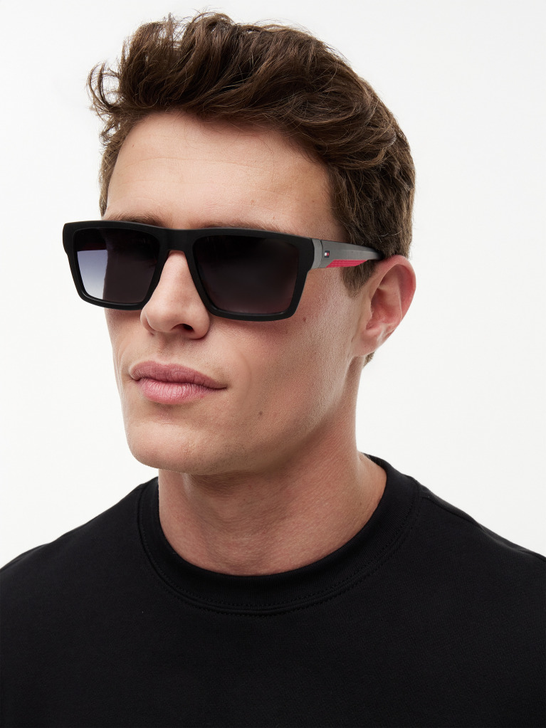 Multi Flag Square Sunglasses  Men