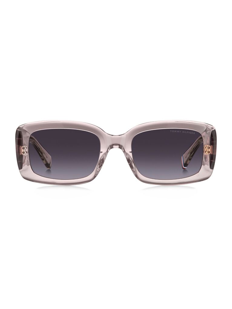 Pink Logo Plaque Rectangular Sunglasses  Women