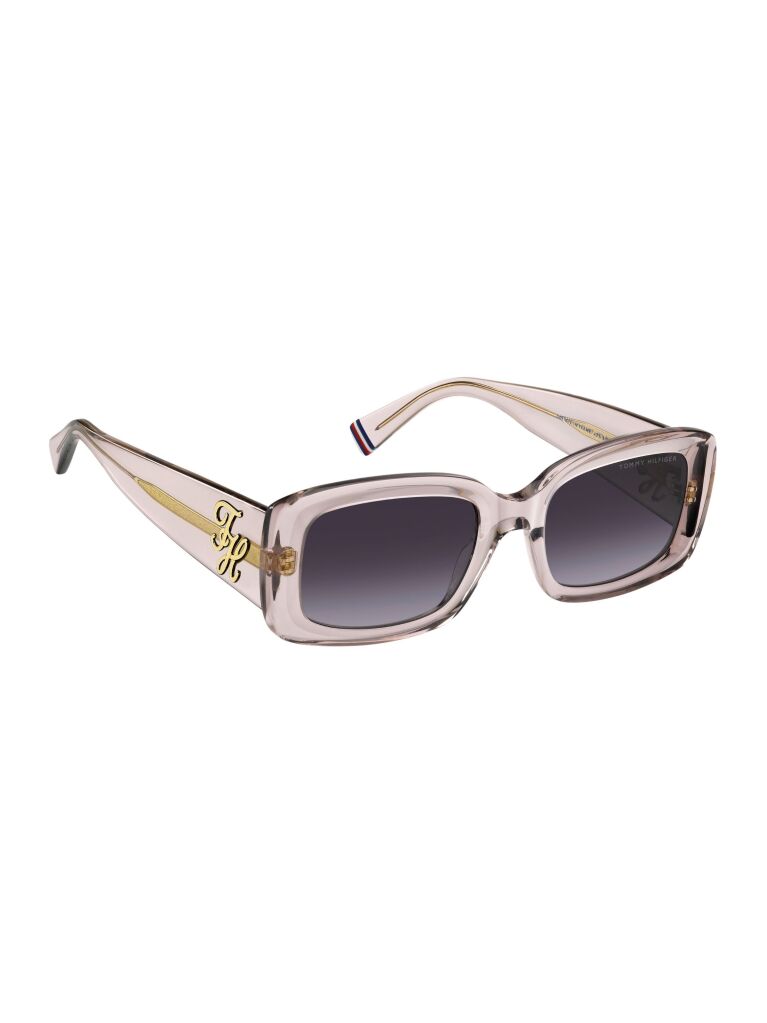 Pink Logo Plaque Rectangular Sunglasses  Women