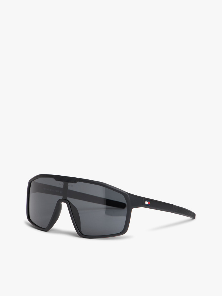 Black Signature Mask Sunglasses  Men