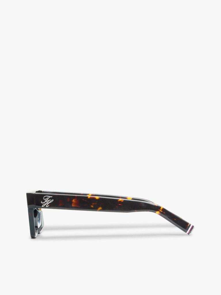 Brown Logo Rectangular Sunglasses  Men