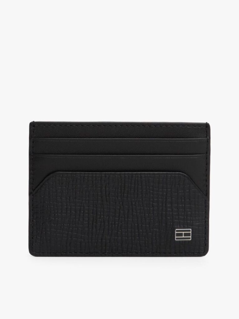 Black Hilfiger Flag Credit Card Holder  Men