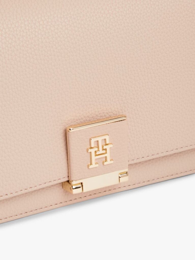 Pink TH Monogram Flap Closure Crossbody Bag  Women