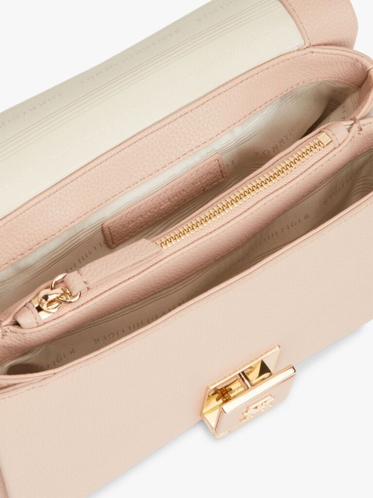 Pink TH Monogram Flap Closure Crossbody Bag  Women