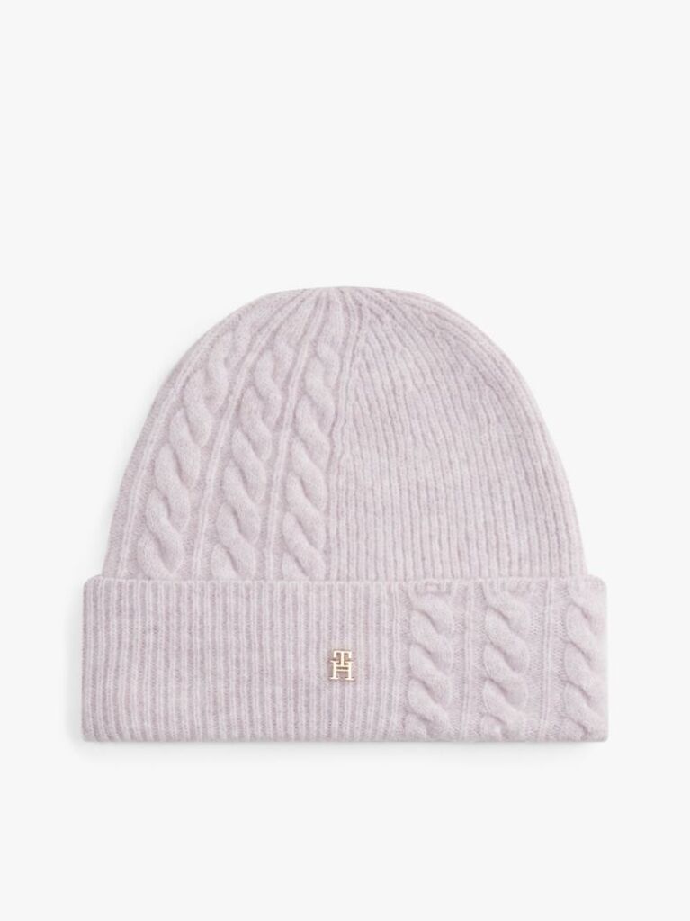 Purple Chic Fluffy Beanie With Wool  Women