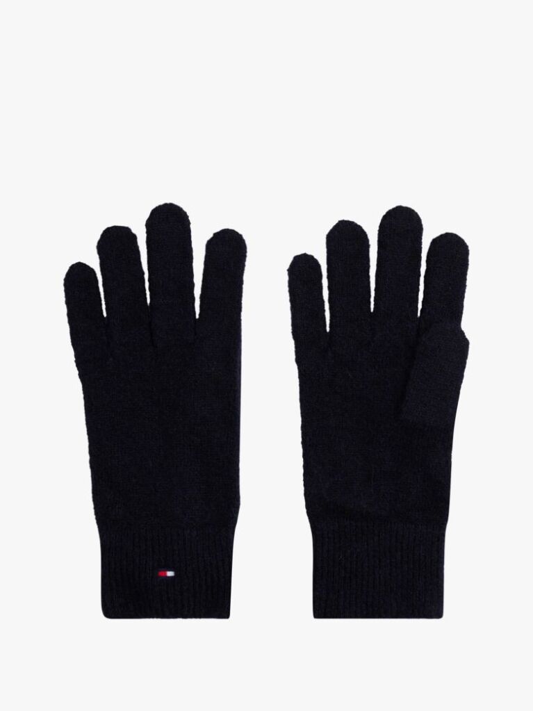 Blue Hilfiger Flag Fluffy Knit Gloves  Women