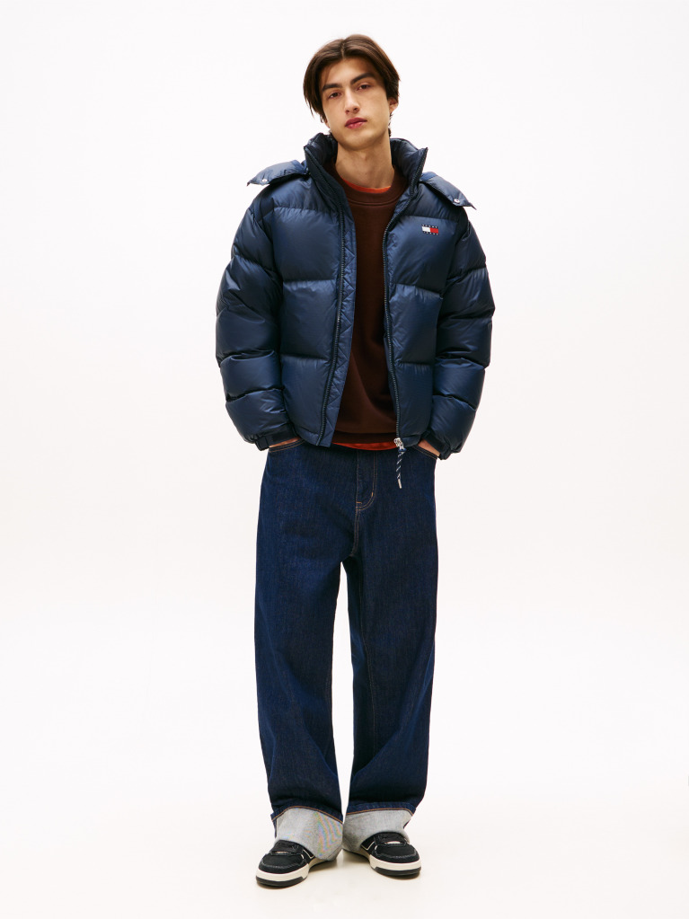 Blue Water Repellent Ripstop Alaska Puffer Jacket  Men