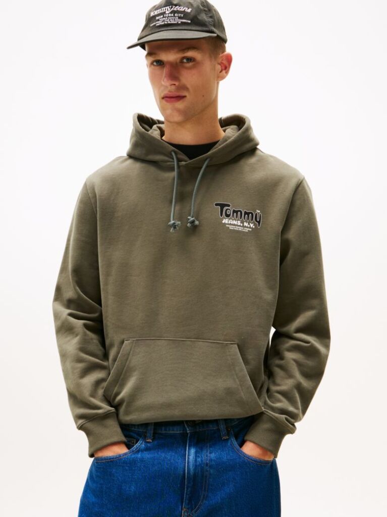 Green Logo Terry Hoody  Men