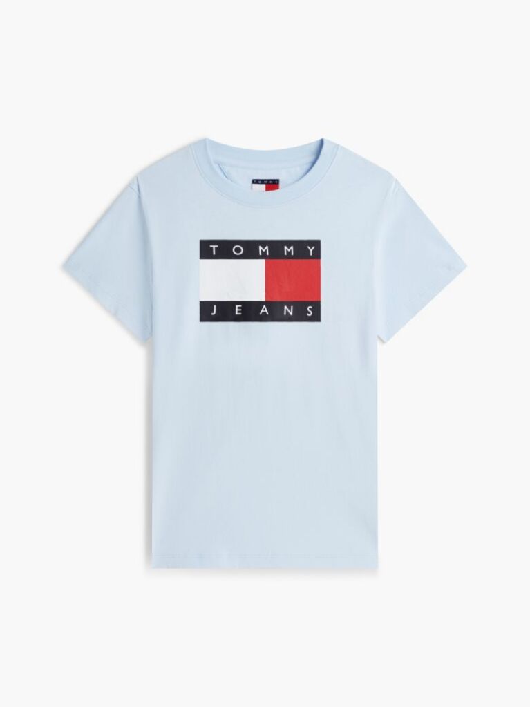 Μπλε T-Shirt Με Tonal Σημαιάκι  Γυναίκες
