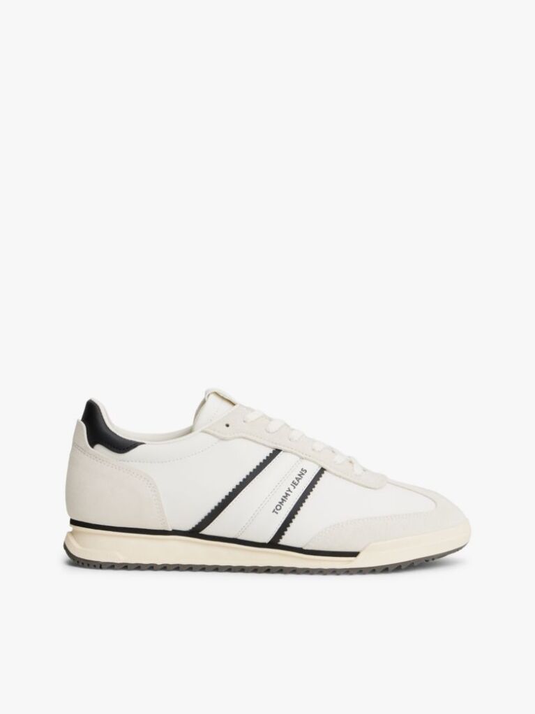 Μπεζ Ρετρό Δερμάτινα Sneakers  Άνδρες