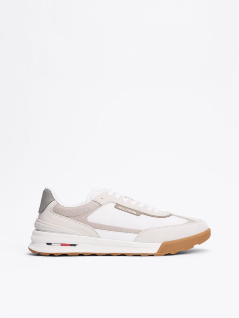 Άσπρο Δερμάτινα Sneakers  Άνδρες