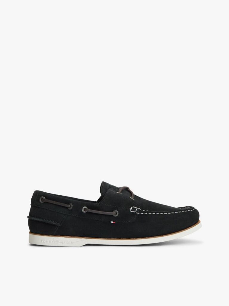 Blue Suede Boat Shoes  Men