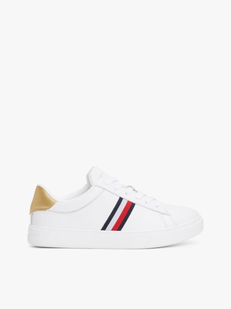 Άσπρο Essential Δερμάτινα Sneakers  Γυναίκες