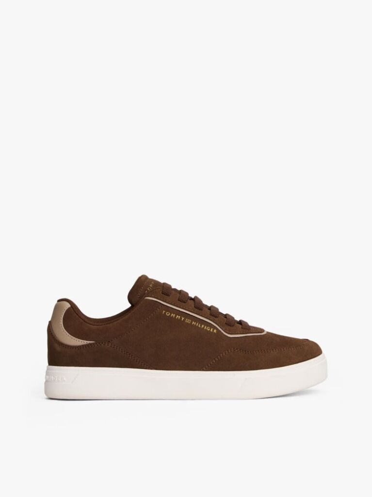 Brown Suede Cupsole Trainers  Women