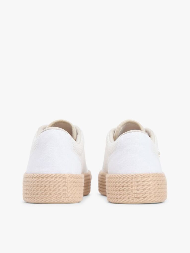 Multi Sneakers Από Καμβά Με Πάτο Σκοινί Και Μονόγραμμα TH  Γυναίκες