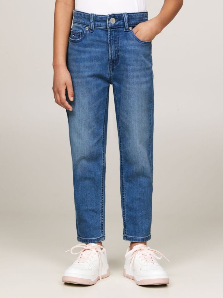 Denim Essential Tapered Τζιν Με Ξεθωριασμένο Φινίρισμα  Κορίτσια