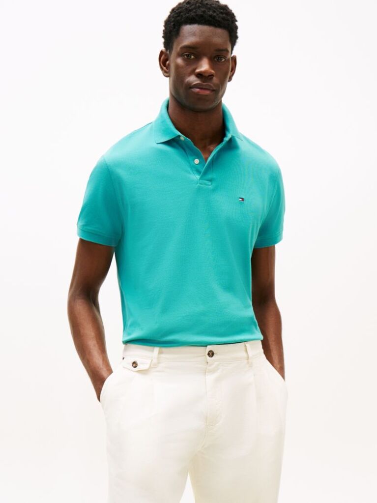 Blue 1985 Organic Cotton Regular Fit Polo  Men