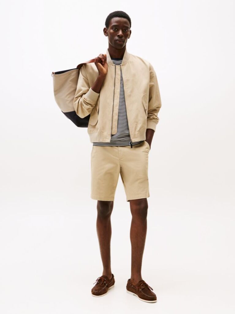 Beige 1985 Essential Harlem Relaxed Fit Bermuda Shorts  Men