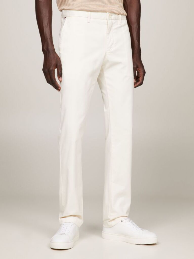 White 1985 Collection Denton Fitted Chinos  Men