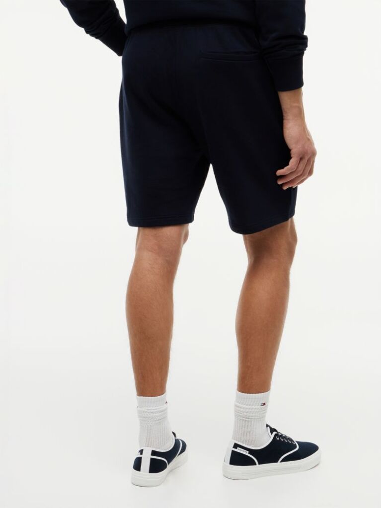 Blue Flag Embroidery Sweat Bermuda Shorts  Men