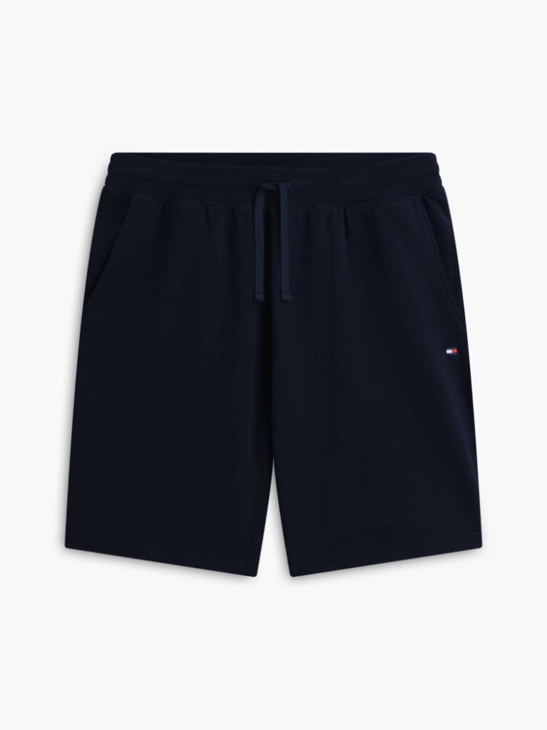 Blue Flag Embroidery Sweat Bermuda Shorts  Men