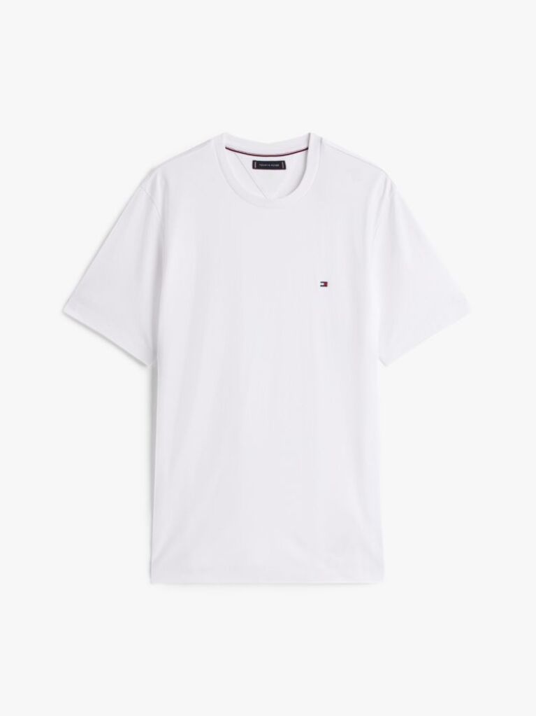 White Interlock Knit T-Shirt  Men