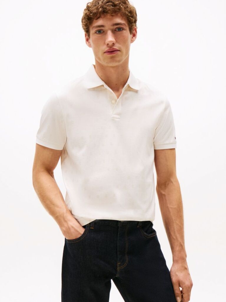 Beige Interlock Regular Polo Shirt  Men