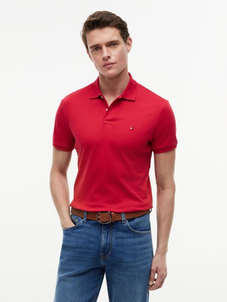 Red Regular Fit Polo Shirt  Men