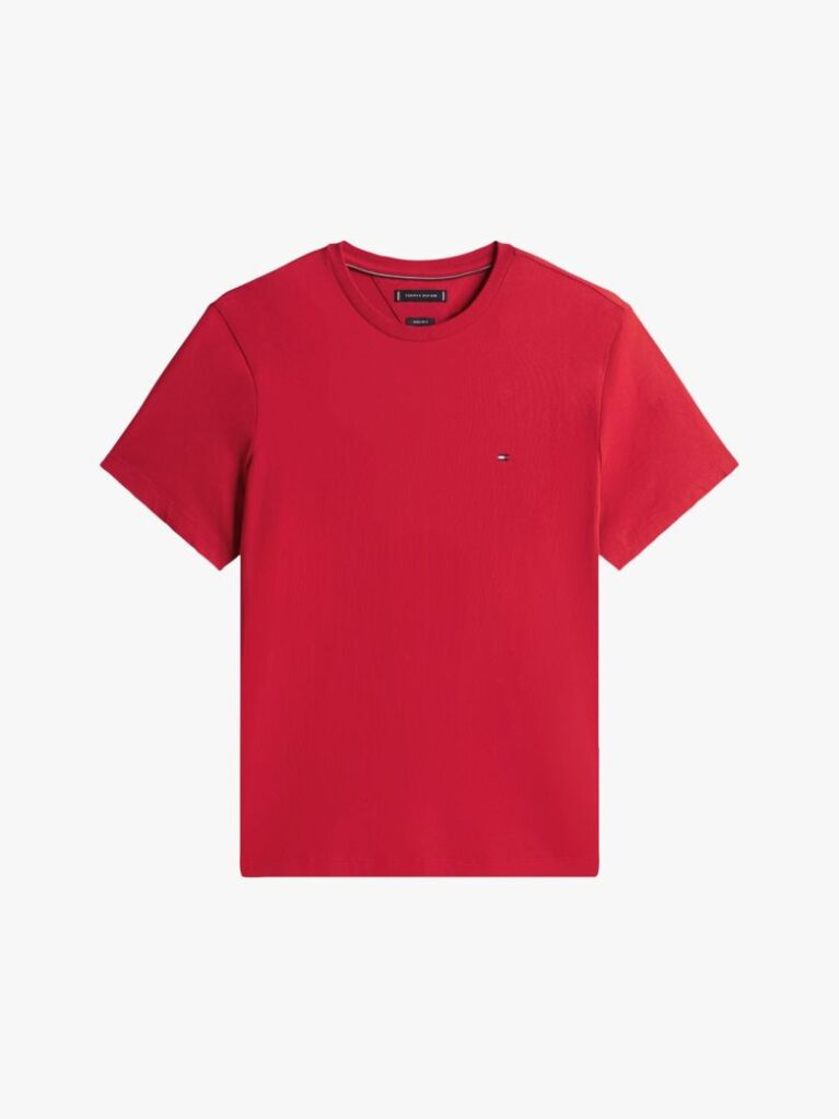 Κόκκινο T-Shirt Με Κεντητή Σημαία  Άνδρες