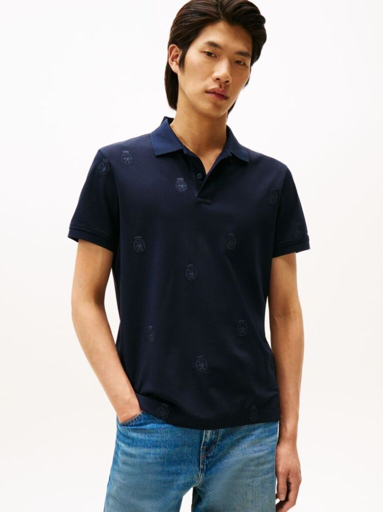 Blue Regular Fit Polo Shirt  Men