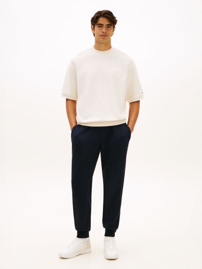 Blue Performance Logo Cuffed Joggers  Men