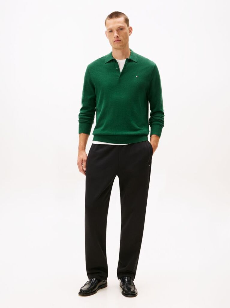 Black Global Stripe Sweatpants  Men