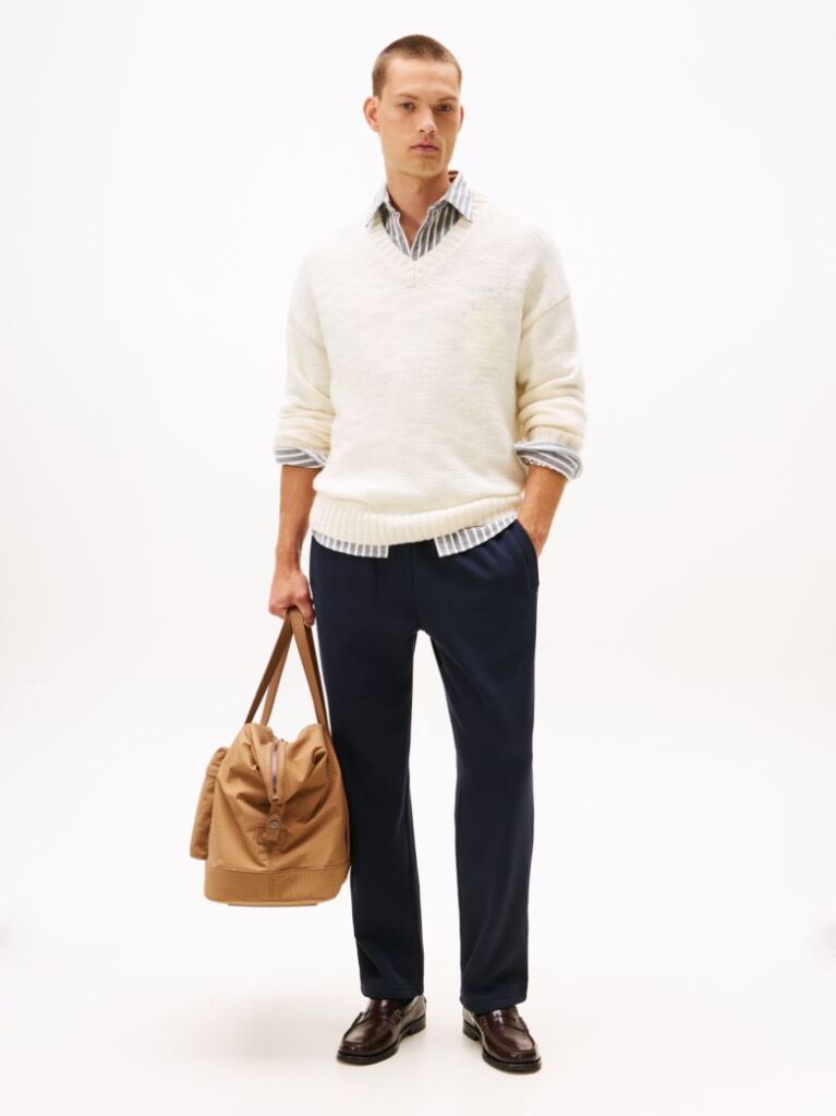 Blue Global Stripe Sweatpants  Men