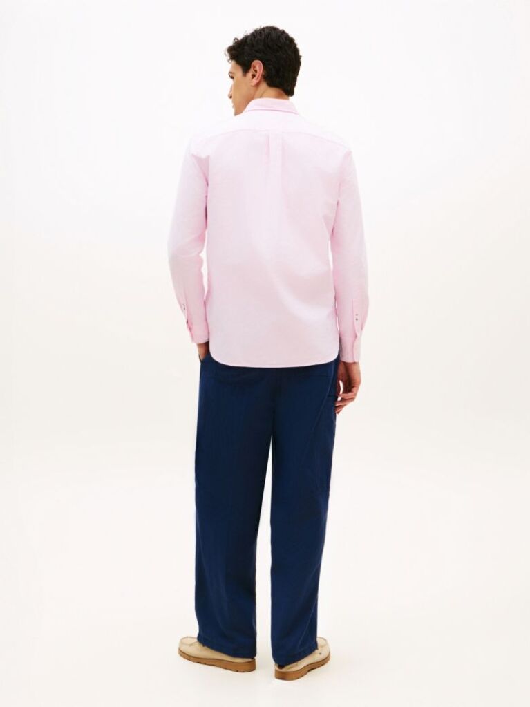 Pink Heritage Regular Fit Logo Embroidery Oxford Shirt  Men