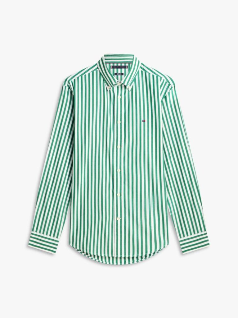 Multi TH Flex Regular Fit Stripe Poplin Shirt  Men