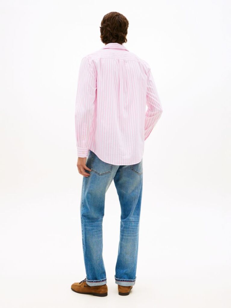 Multi TH Flex Regular Fit Stripe Poplin Shirt  Men