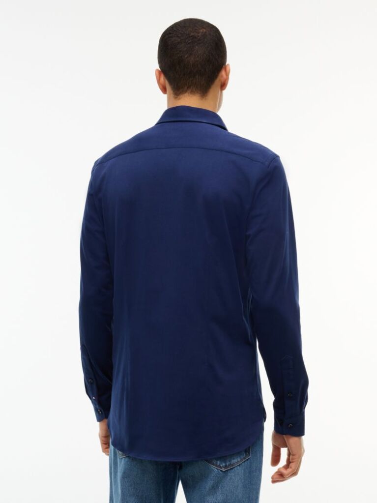 Blue Performance New York Label Slim Fit Jersey Shirt  Men
