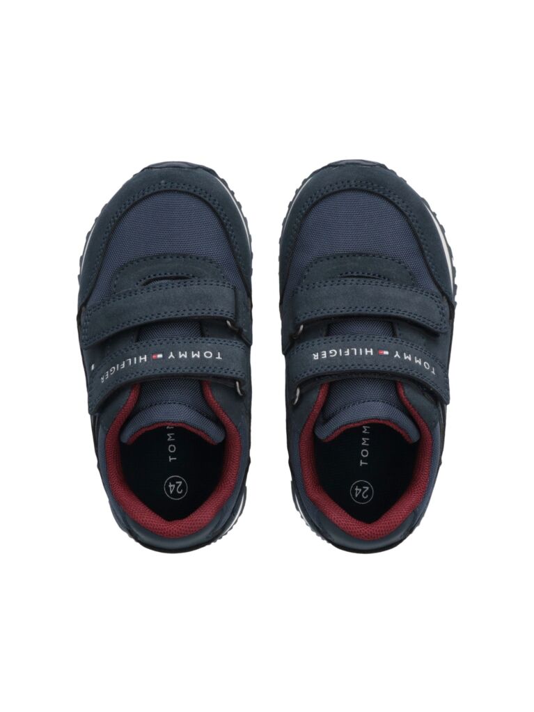 Μπλε Sneakers Με Χαμηλό Κόψιμο Και Velcro  Παιδί Unisex