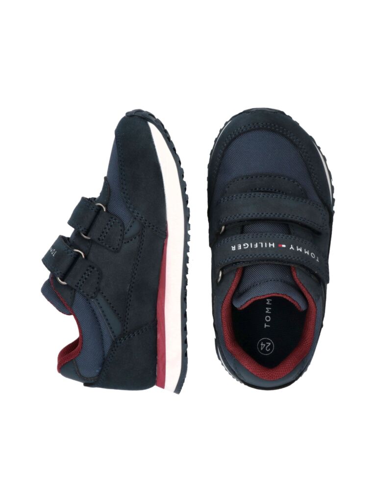 Μπλε Sneakers Με Χαμηλό Κόψιμο Και Velcro  Παιδί Unisex