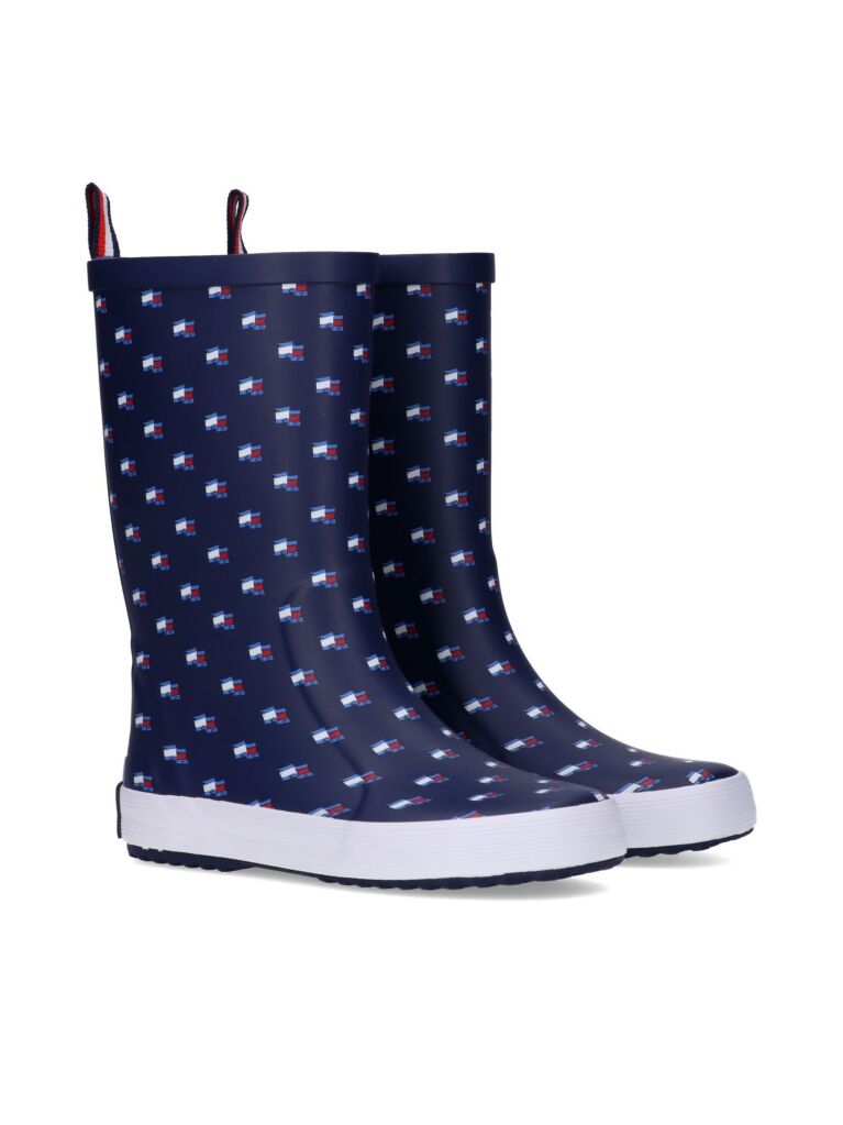 Blue Flag Rain Boots  Kids Unisex