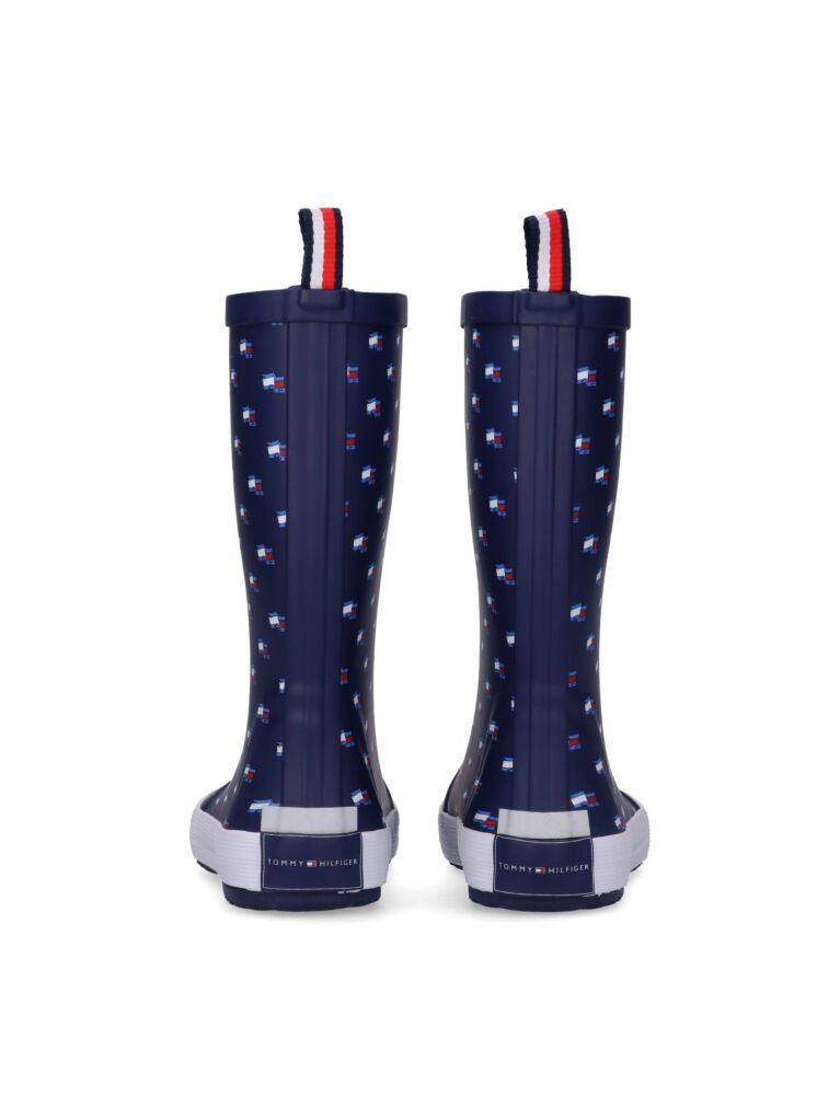 Blue Flag Rain Boots  Kids Unisex