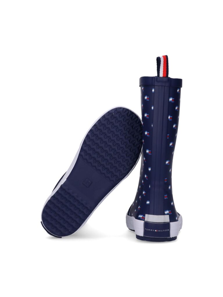 Blue Flag Rain Boots  Kids Unisex