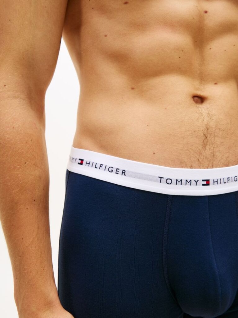 Multi 3-Pack Signature Repeat Logo Waistband Trunks  Men