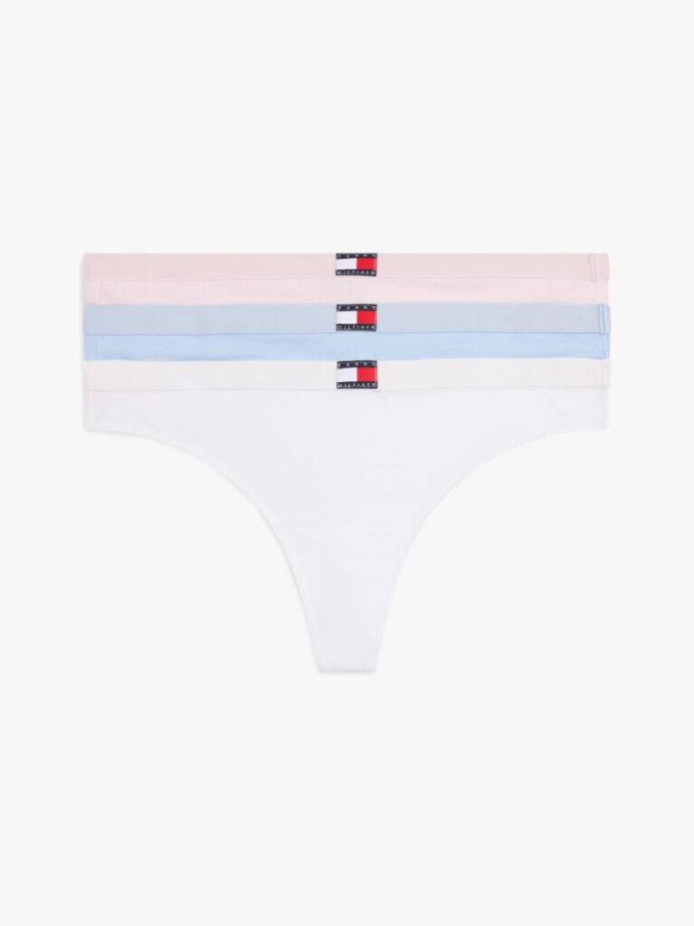Multi 3-Pack Heritage Flag Logo Thongs  Women